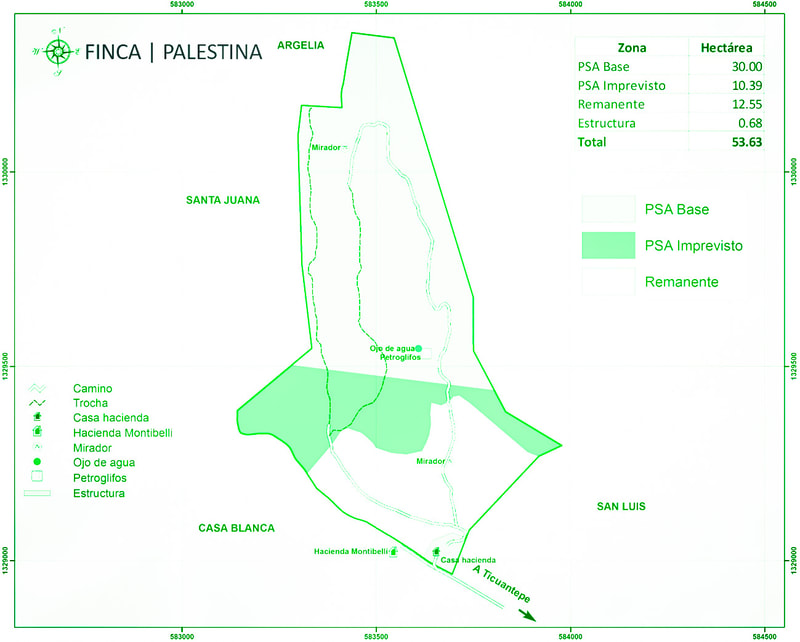 PALESTINA | 56 ha 
(30 base, 10 imprevisto)